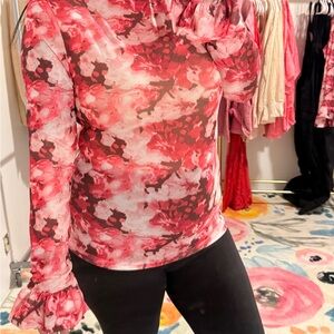 Floral Pink Women's Top